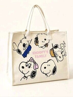 Snoopy Canvas Tote Bag